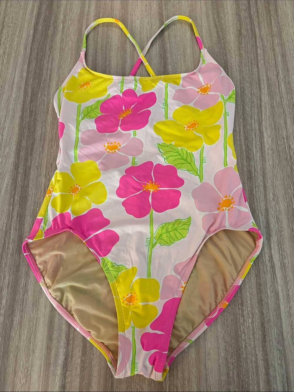 Lilly Pulitzer Vintage Floral One Piece Bathing Suit Women’s Size 10